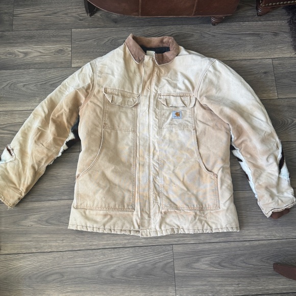 Vintage Carhartt Customized Eagle lined quilted jacket rancher chore Detroit - Picture 8 of 16